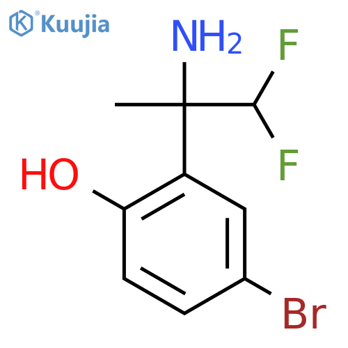 2-(2-amino-1,1-difluoropropan-2-yl)-4-bromophenol structure