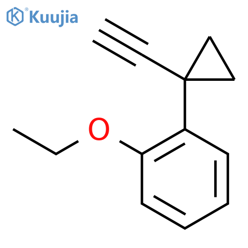 1-ethoxy-2-(1-ethynylcyclopropyl)benzene structure