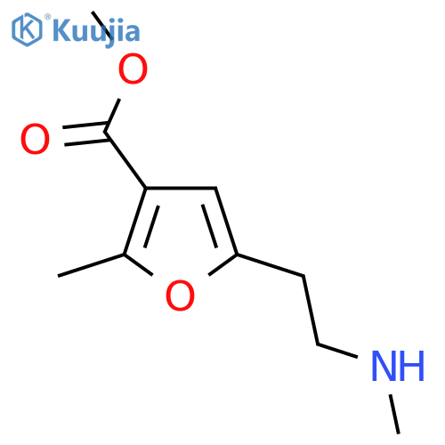 methyl 2-methyl-5-2-(methylamino)ethylfuran-3-carboxylate structure