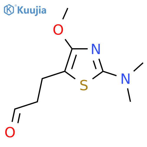 3-2-(dimethylamino)-4-methoxy-1,3-thiazol-5-ylpropanal structure