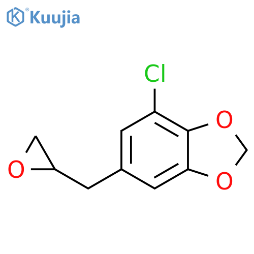 4-chloro-6-(oxiran-2-yl)methyl-1,3-dioxaindane structure