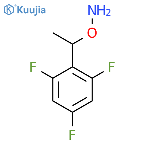 O-1-(2,4,6-trifluorophenyl)ethylhydroxylamine structure