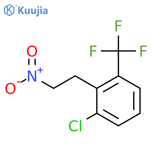 1-chloro-2-(2-nitroethyl)-3-(trifluoromethyl)benzene structure