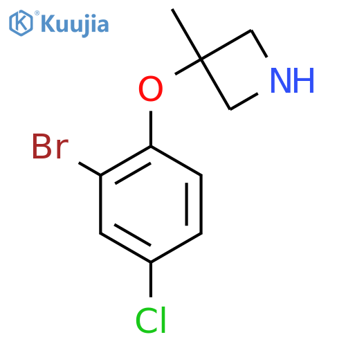 3-(2-bromo-4-chlorophenoxy)-3-methylazetidine structure