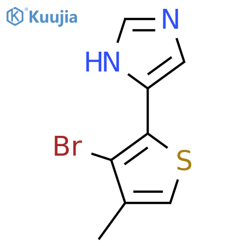4-(3-bromo-4-methylthiophen-2-yl)-1H-imidazole structure