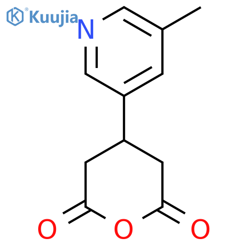4-(5-methylpyridin-3-yl)oxane-2,6-dione structure