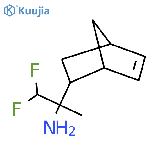 2-{bicyclo2.2.1hept-5-en-2-yl}-1,1-difluoropropan-2-amine structure