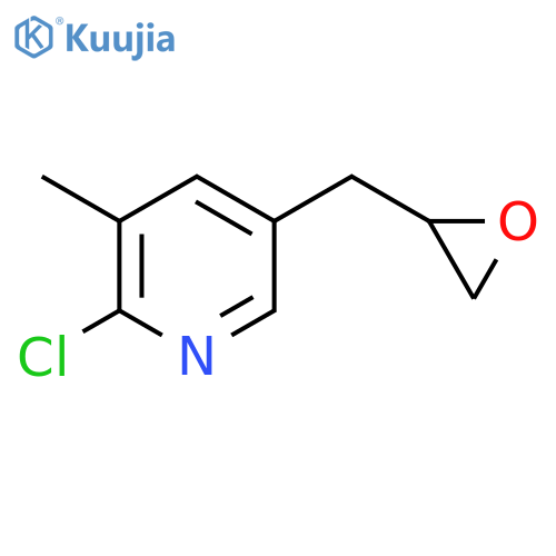 2-chloro-3-methyl-5-(oxiran-2-yl)methylpyridine structure