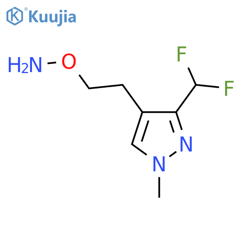 O-{2-3-(difluoromethyl)-1-methyl-1H-pyrazol-4-ylethyl}hydroxylamine structure