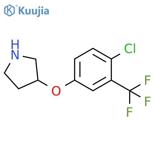 3-4-chloro-3-(trifluoromethyl)phenoxypyrrolidine structure