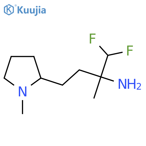 1,1-difluoro-2-methyl-4-(1-methylpyrrolidin-2-yl)butan-2-amine structure