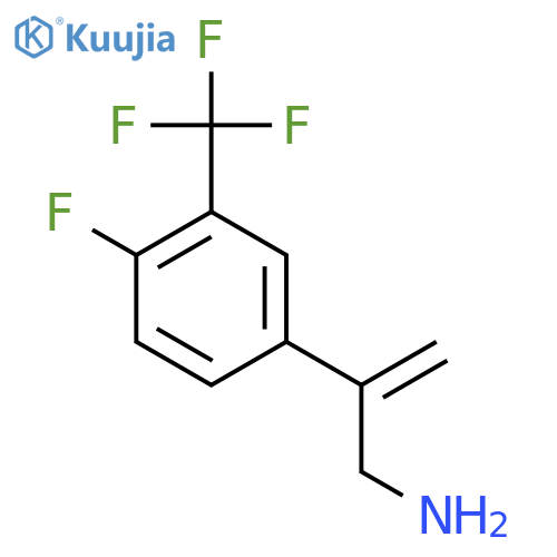 2-4-fluoro-3-(trifluoromethyl)phenylprop-2-en-1-amine structure