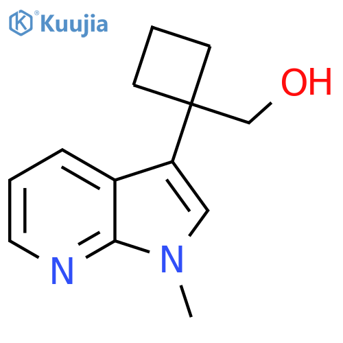 (1-{1-methyl-1H-pyrrolo2,3-bpyridin-3-yl}cyclobutyl)methanol structure