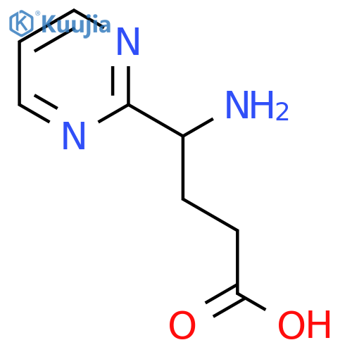 4-amino-4-(pyrimidin-2-yl)butanoic acid structure