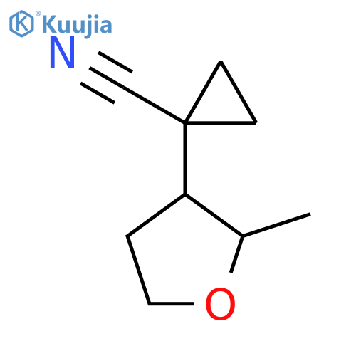 1-(2-methyloxolan-3-yl)cyclopropane-1-carbonitrile structure
