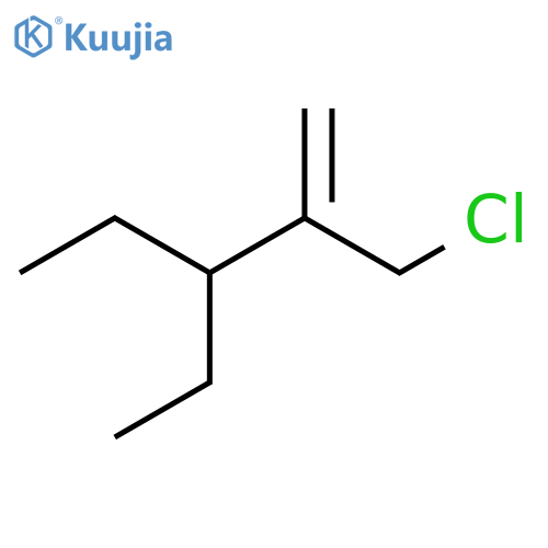 2-(chloromethyl)-3-ethylpent-1-ene structure