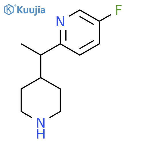 5-fluoro-2-1-(piperidin-4-yl)ethylpyridine structure