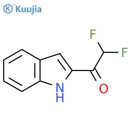 2,2-difluoro-1-(1H-indol-2-yl)ethan-1-one structure