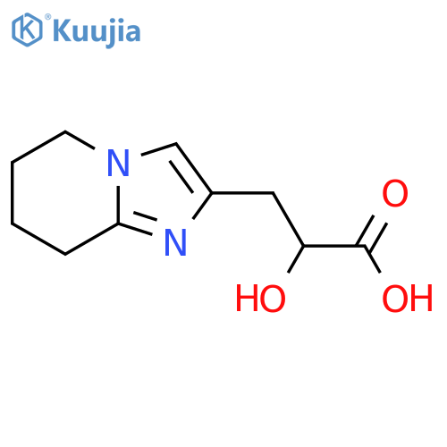 2-hydroxy-3-{5H,6H,7H,8H-imidazo1,2-apyridin-2-yl}propanoic acid structure