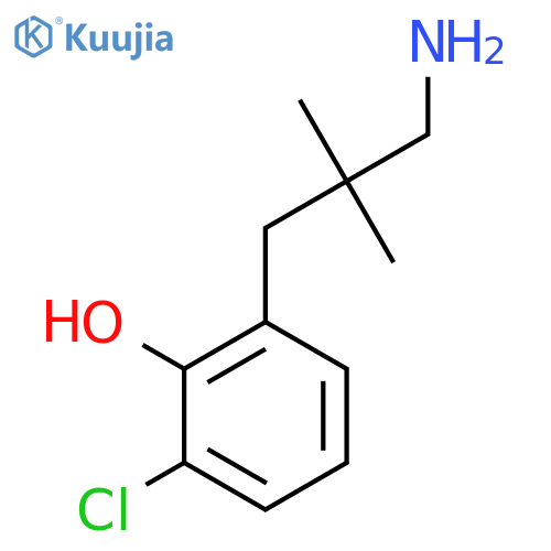 2-(3-Amino-2,2-dimethylpropyl)-6-chlorophenol structure
