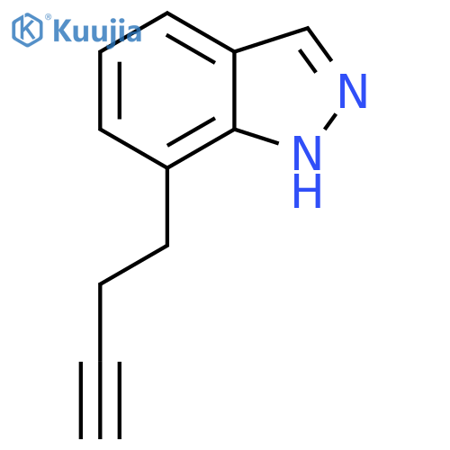 7-(but-3-yn-1-yl)-1H-indazole structure