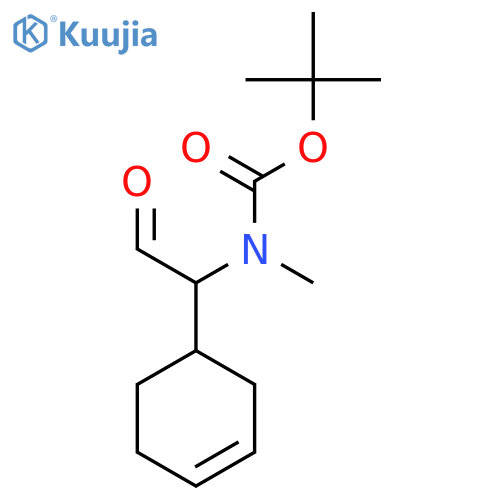 tert-butyl N-1-(cyclohex-3-en-1-yl)-2-oxoethyl-N-methylcarbamate structure
