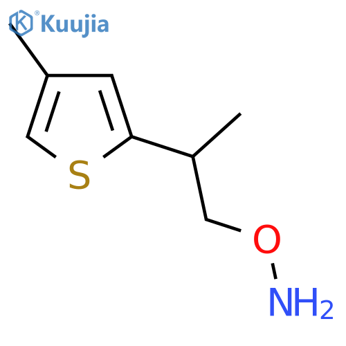 O-2-(4-methylthiophen-2-yl)propylhydroxylamine structure