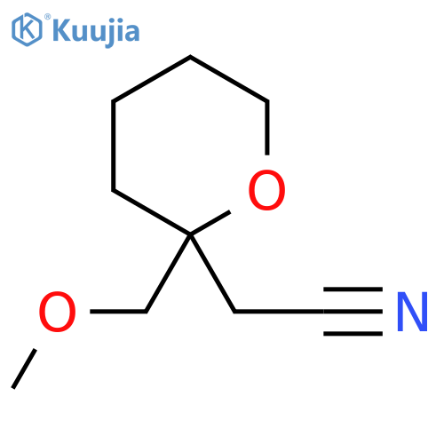 2-2-(methoxymethyl)oxan-2-ylacetonitrile structure