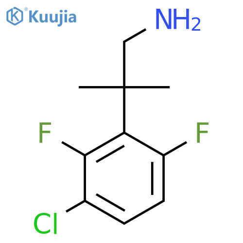 2-(3-chloro-2,6-difluorophenyl)-2-methylpropan-1-amine structure