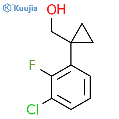 1-(3-chloro-2-fluorophenyl)cyclopropylmethanol structure