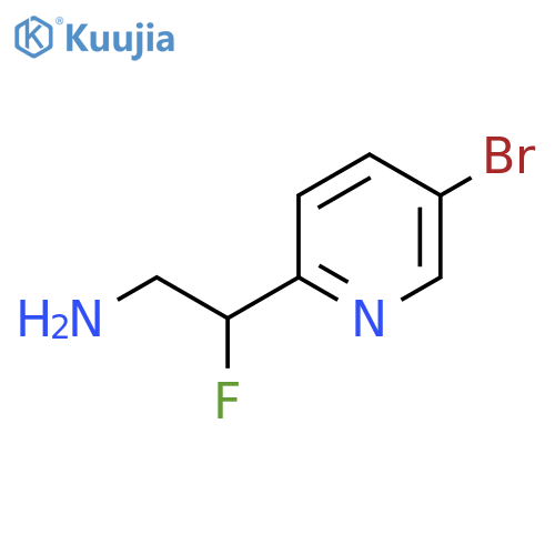2-Pyridineethanamine, 5-bromo-β-fluoro- structure