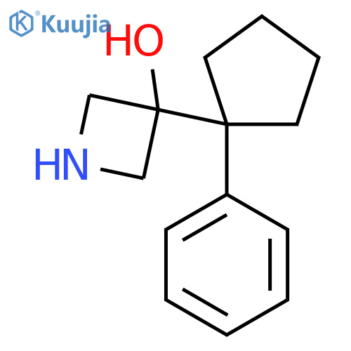 3-(1-phenylcyclopentyl)azetidin-3-ol structure