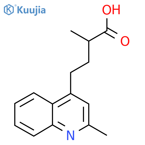 2-methyl-4-(2-methylquinolin-4-yl)butanoic acid structure