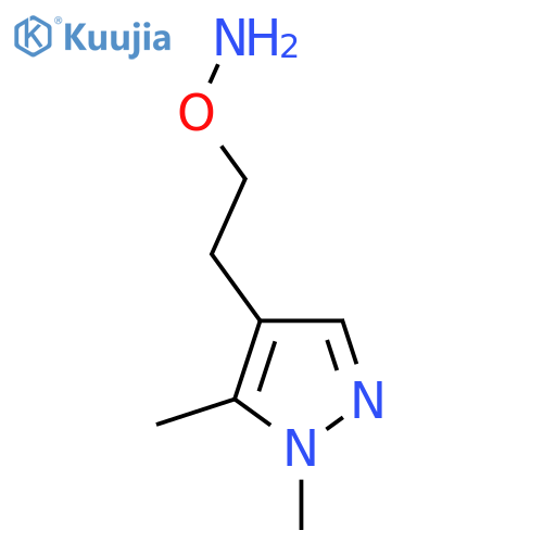 O-2-(1,5-dimethyl-1H-pyrazol-4-yl)ethylhydroxylamine structure