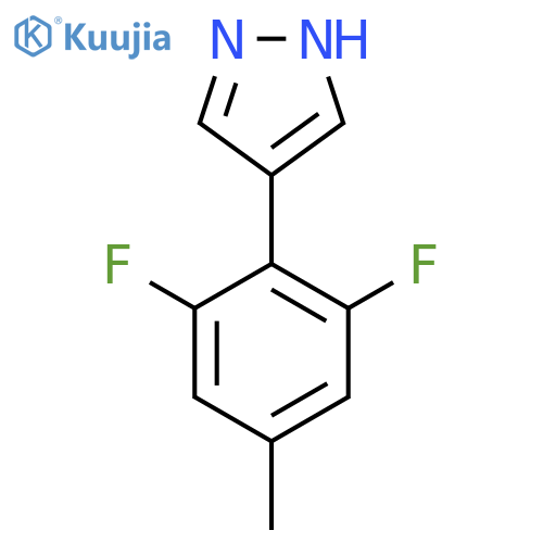 4-(2,6-difluoro-4-methylphenyl)-1H-pyrazole structure