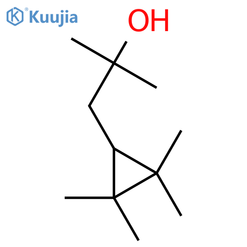 2-methyl-1-(2,2,3,3-tetramethylcyclopropyl)propan-2-ol structure