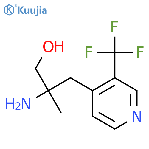 2-amino-2-methyl-3-3-(trifluoromethyl)pyridin-4-ylpropan-1-ol structure