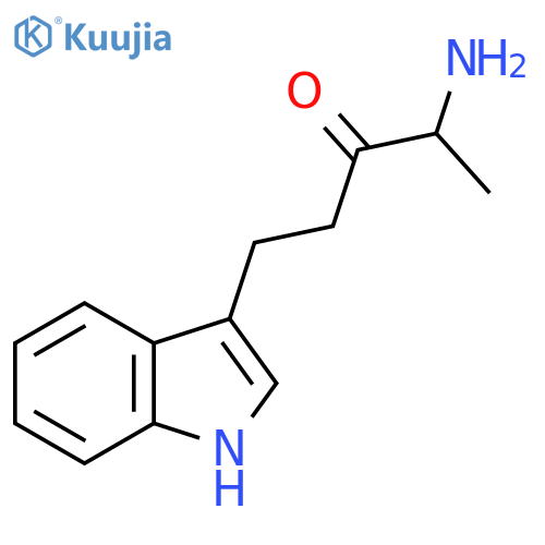 4-amino-1-(1H-indol-3-yl)pentan-3-one structure