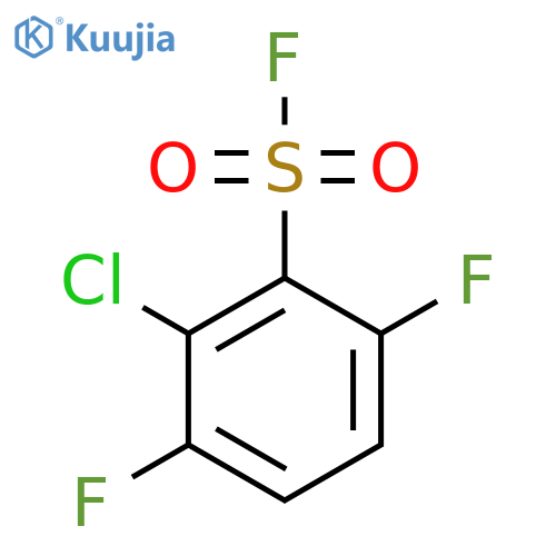2-chloro-3,6-difluorobenzene-1-sulfonyl fluoride structure