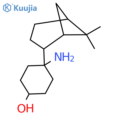 4-amino-4-{6,6-dimethylbicyclo3.1.1heptan-2-yl}cyclohexan-1-ol structure