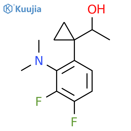1-{1-2-(dimethylamino)-3,4-difluorophenylcyclopropyl}ethan-1-ol structure