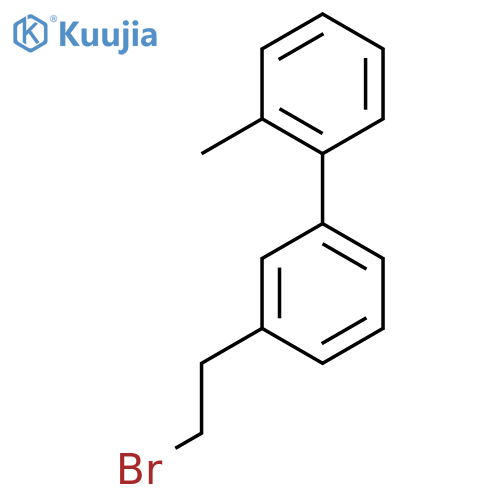 1-3-(2-bromoethyl)phenyl-2-methylbenzene structure