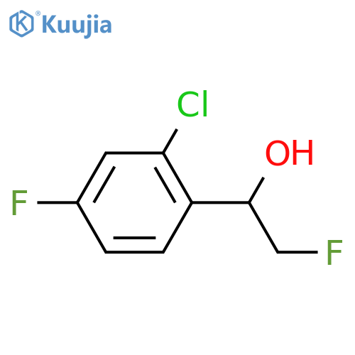 1-(2-chloro-4-fluorophenyl)-2-fluoroethan-1-ol structure