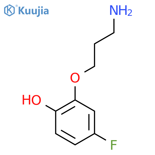 2-(3-aminopropoxy)-4-fluorophenol structure