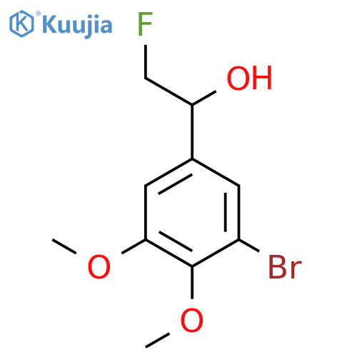1-(3-bromo-4,5-dimethoxyphenyl)-2-fluoroethan-1-ol structure