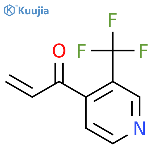 1-3-(trifluoromethyl)pyridin-4-ylprop-2-en-1-one structure