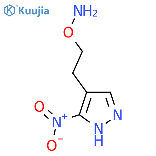 O-2-(3-nitro-1H-pyrazol-4-yl)ethylhydroxylamine structure