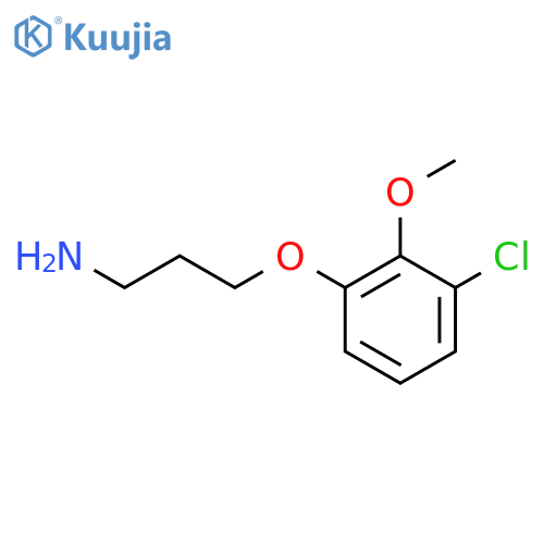 3-(3-chloro-2-methoxyphenoxy)propan-1-amine structure