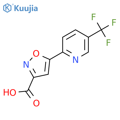 5-5-(trifluoromethyl)pyridin-2-yl-1,2-oxazole-3-carboxylic acid structure