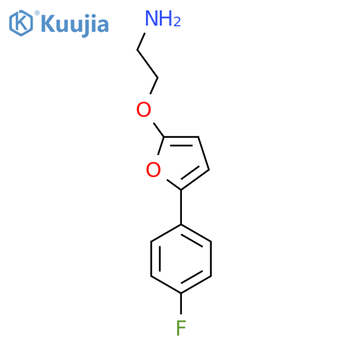 2-{5-(4-fluorophenyl)furan-2-yloxy}ethan-1-amine structure